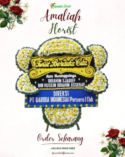 Papan Bunga Duka di Dayan Peken